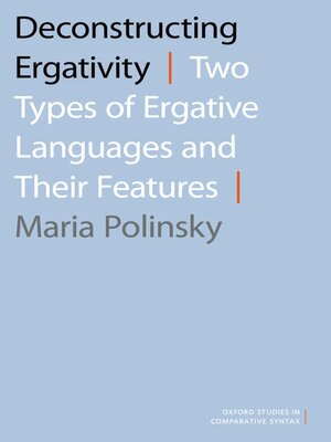 cover image of Deconstructing Ergativity